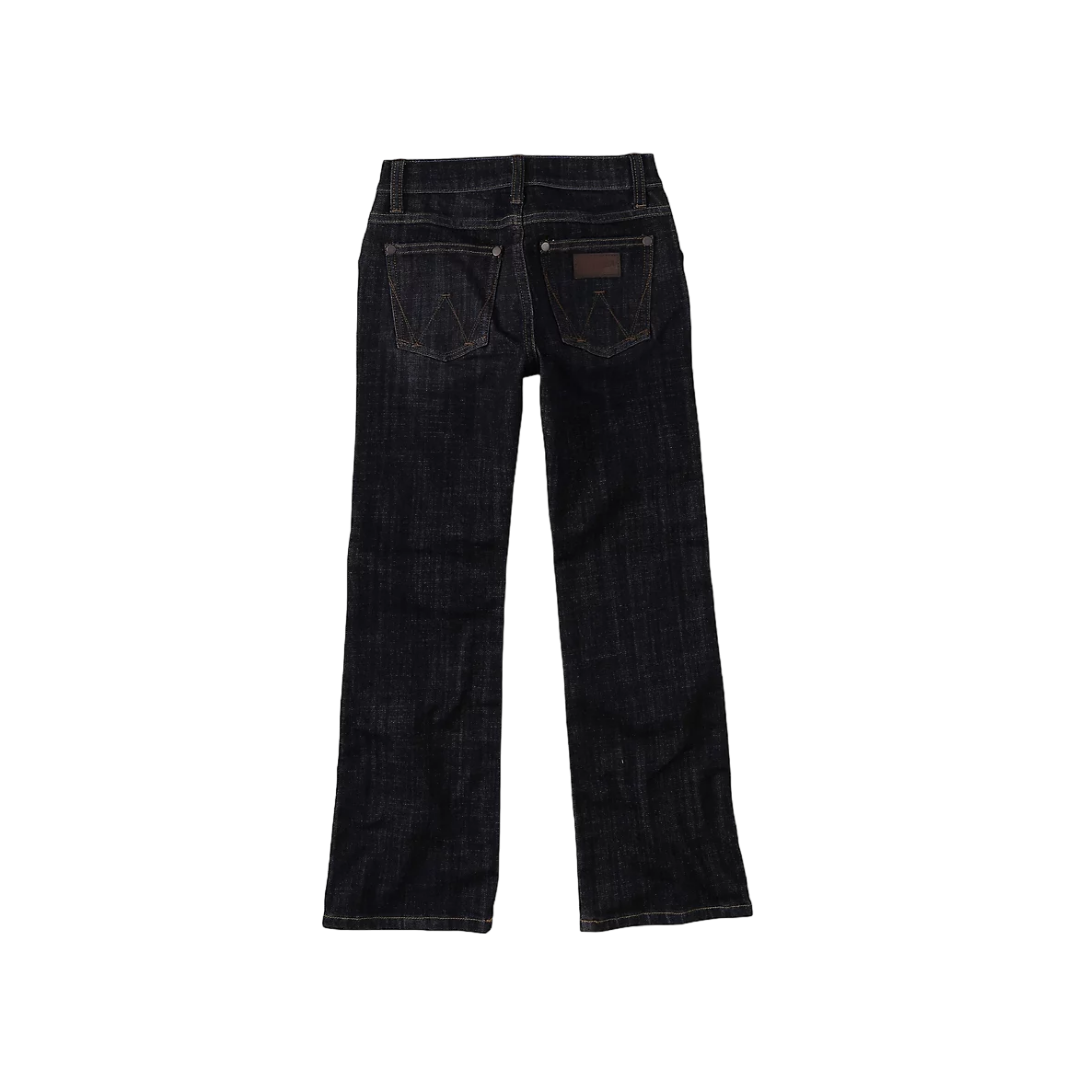 Wrangler Youth Boy's Retro Slim Boot Blue Jeans