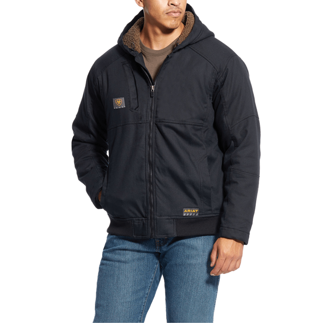 Ariat Men's Rebar Dura Canvas Black Jacket