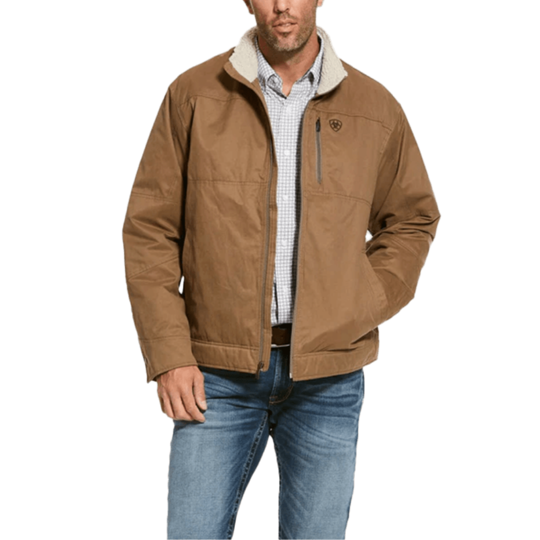 Ariat Men's Cub Grizzly Canvas Brown Jacket