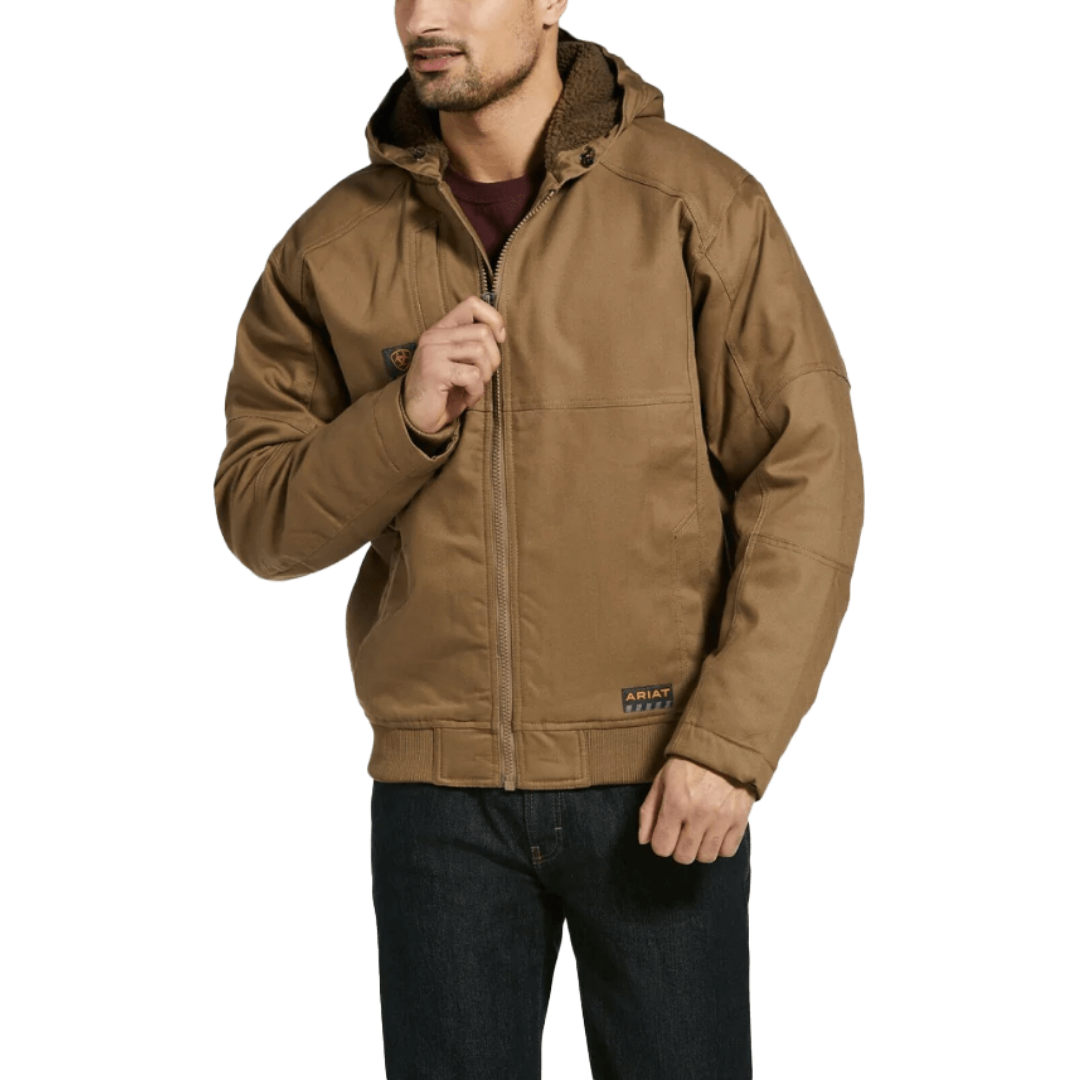 Ariat Men's Rebar Dura Canvas Field Brown Jacket