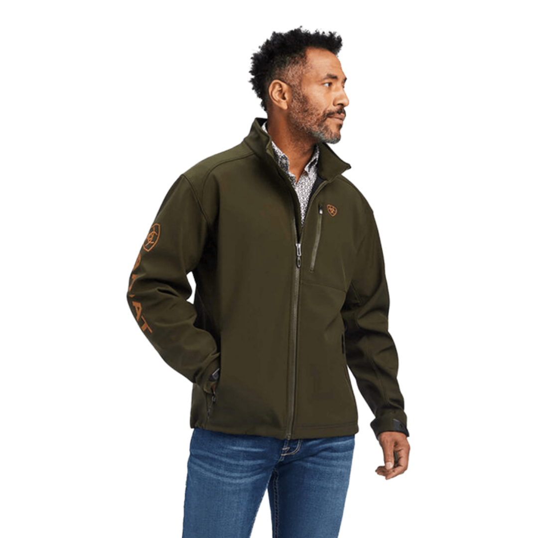 Ariat Men's Logo 2.0 Brine Softshell Olive Jacket