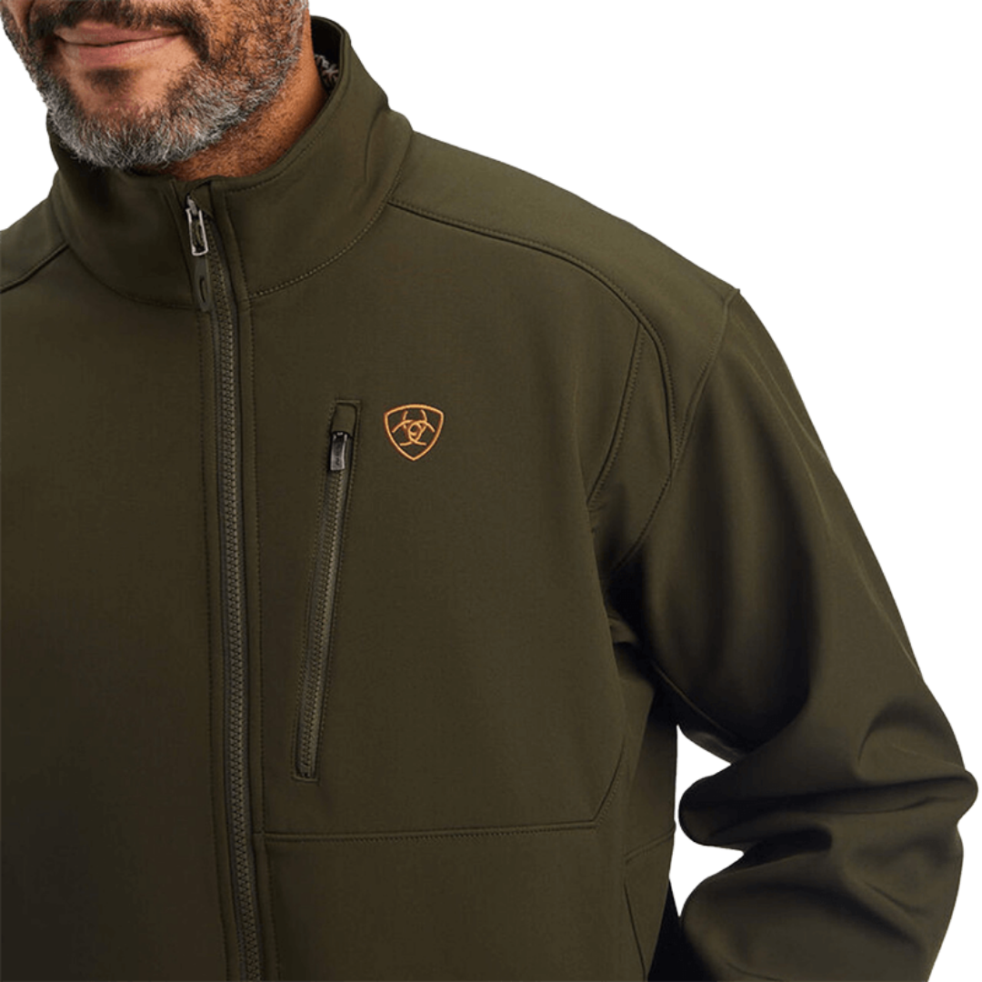 Ariat Men's Logo 2.0 Brine Softshell Olive Jacket