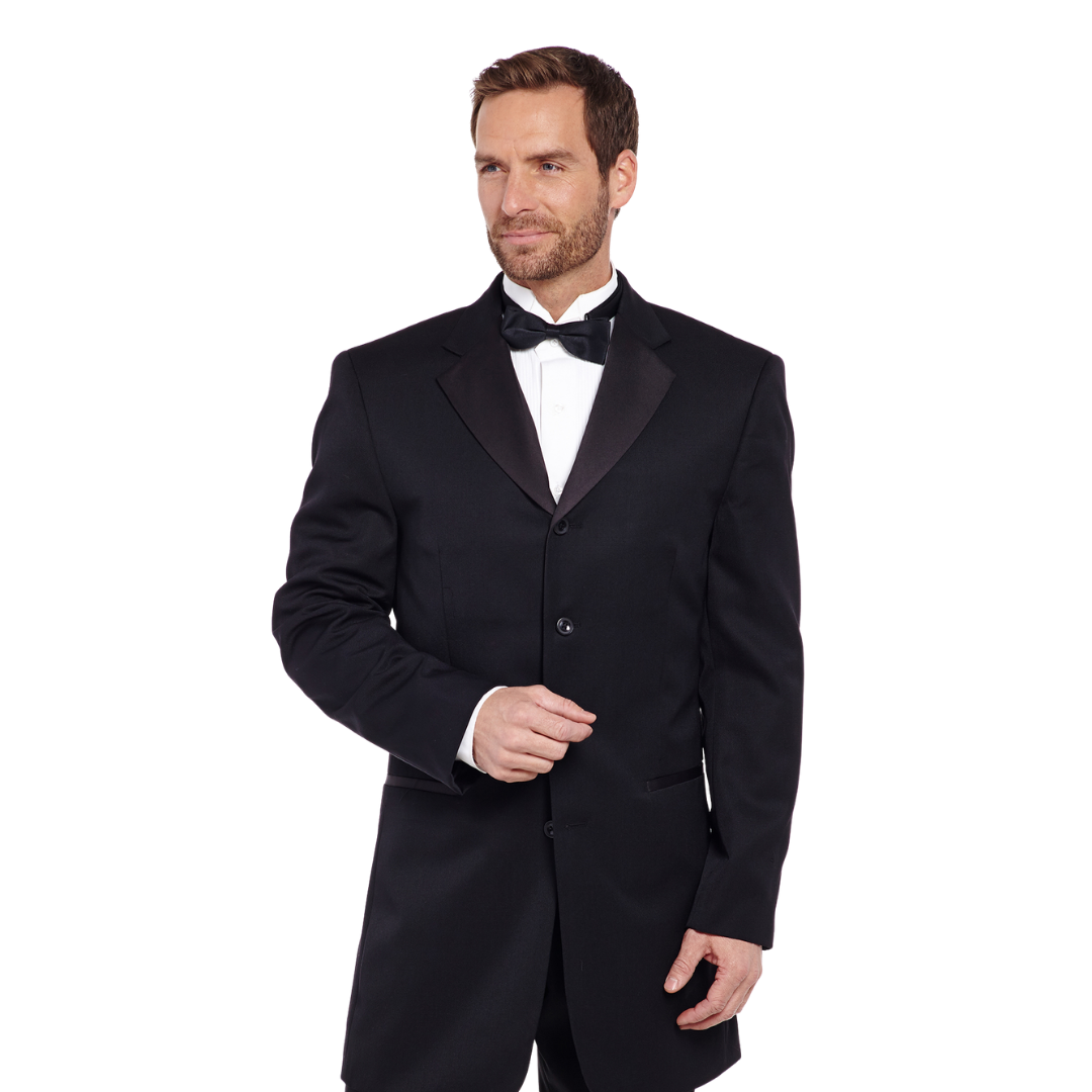 Sidran Men's Western Tuxedo Frock Black Coat