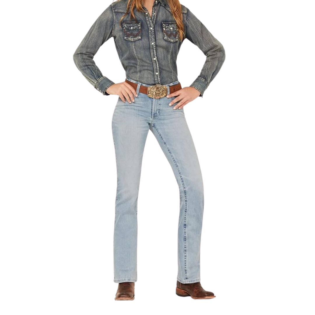 Wrangler Women's Light Wash Willow Diane Ultimate Blue Jeans