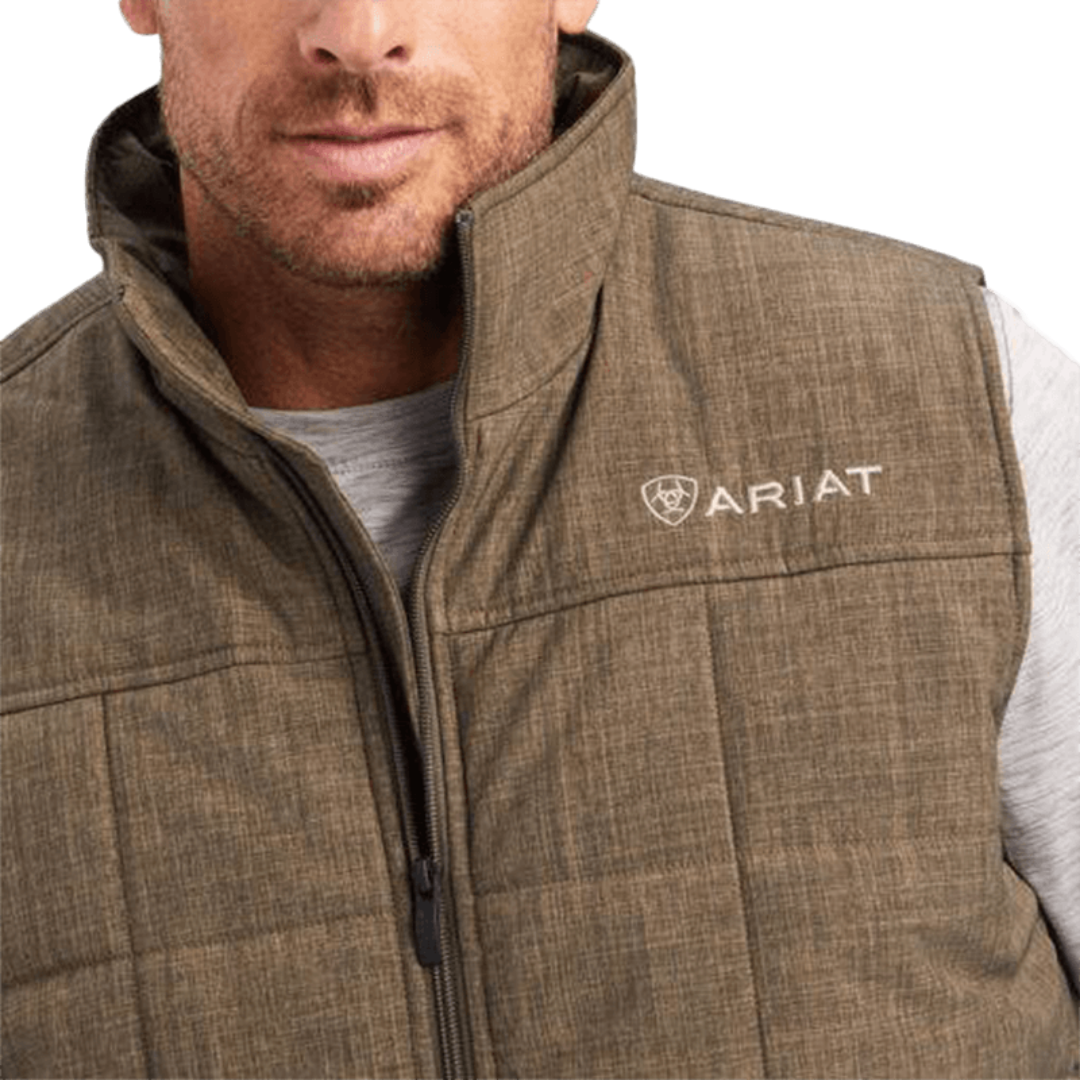 Ariat Men's Crius Insulated Crocodile Light Brown Vest