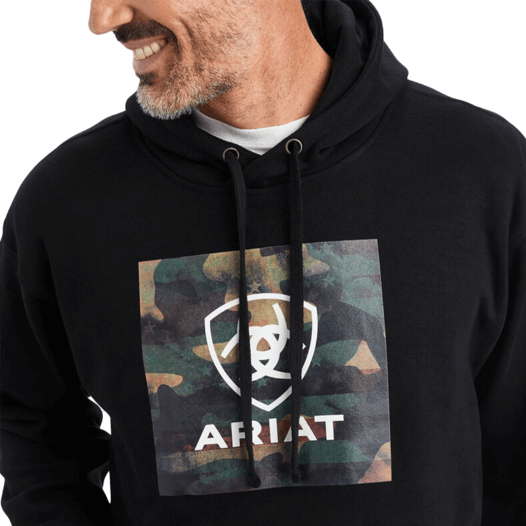 Ariat Men's Protect Serve Block Black Hoodie