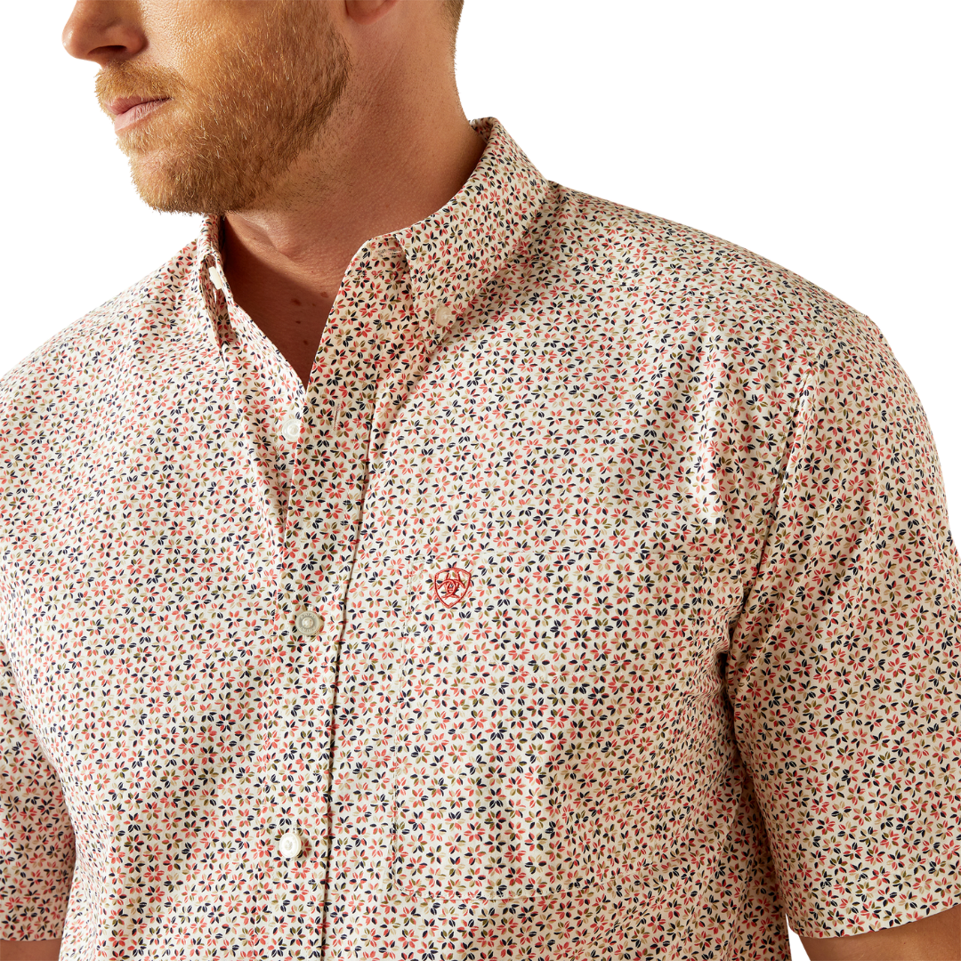 Ariat Men's Chapman Classic Fit Red Print Shirt