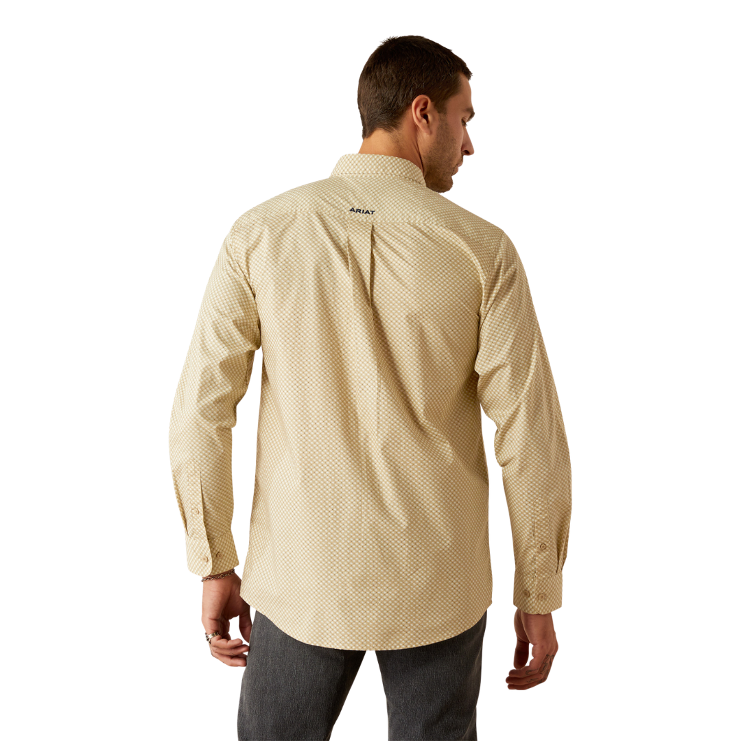 Ariat Men's Courtney Fitted Khaki Shirt