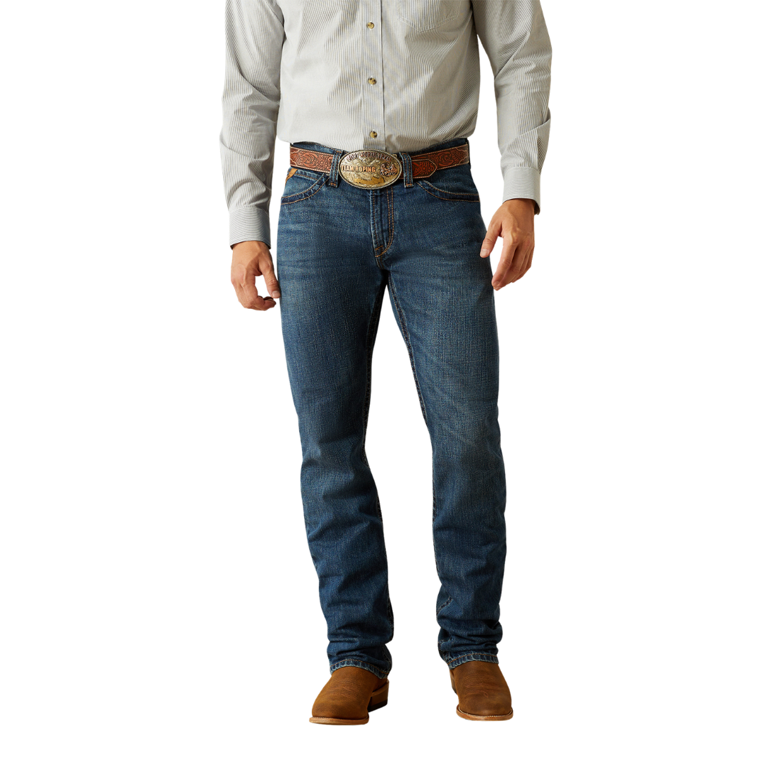 Ariat Men's M4 Norwich Newton Straight Denim Blue Jeans