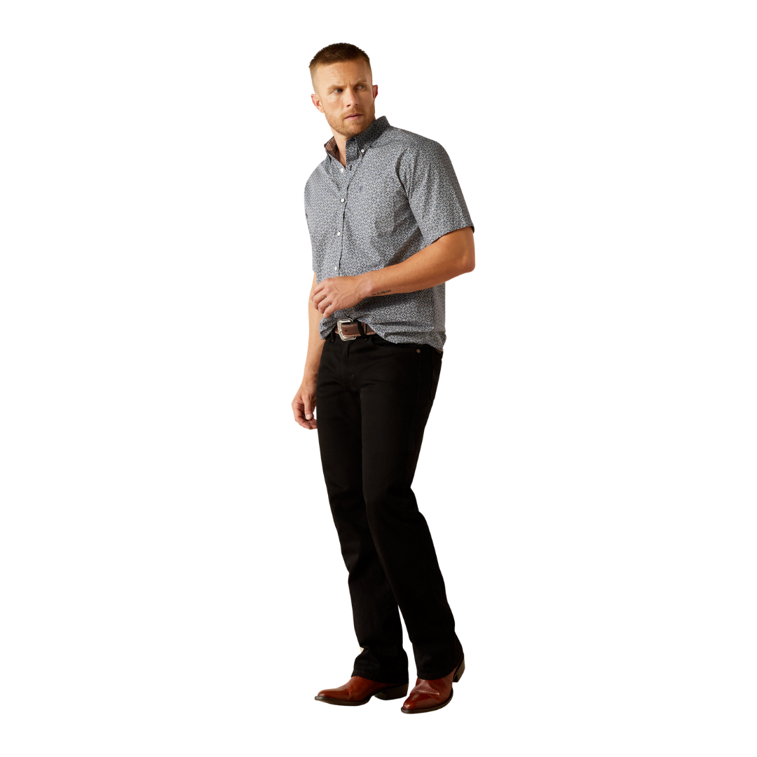 Ariat Men's Wrinkle Free Octavius Blue Shirt