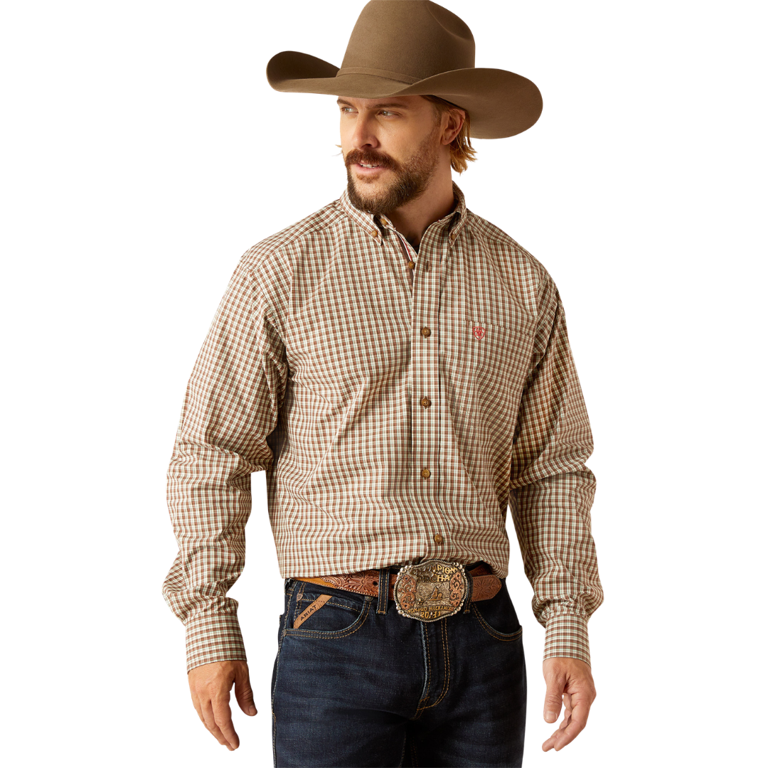 Ariat Men's Pro Cassius Brown Shirt