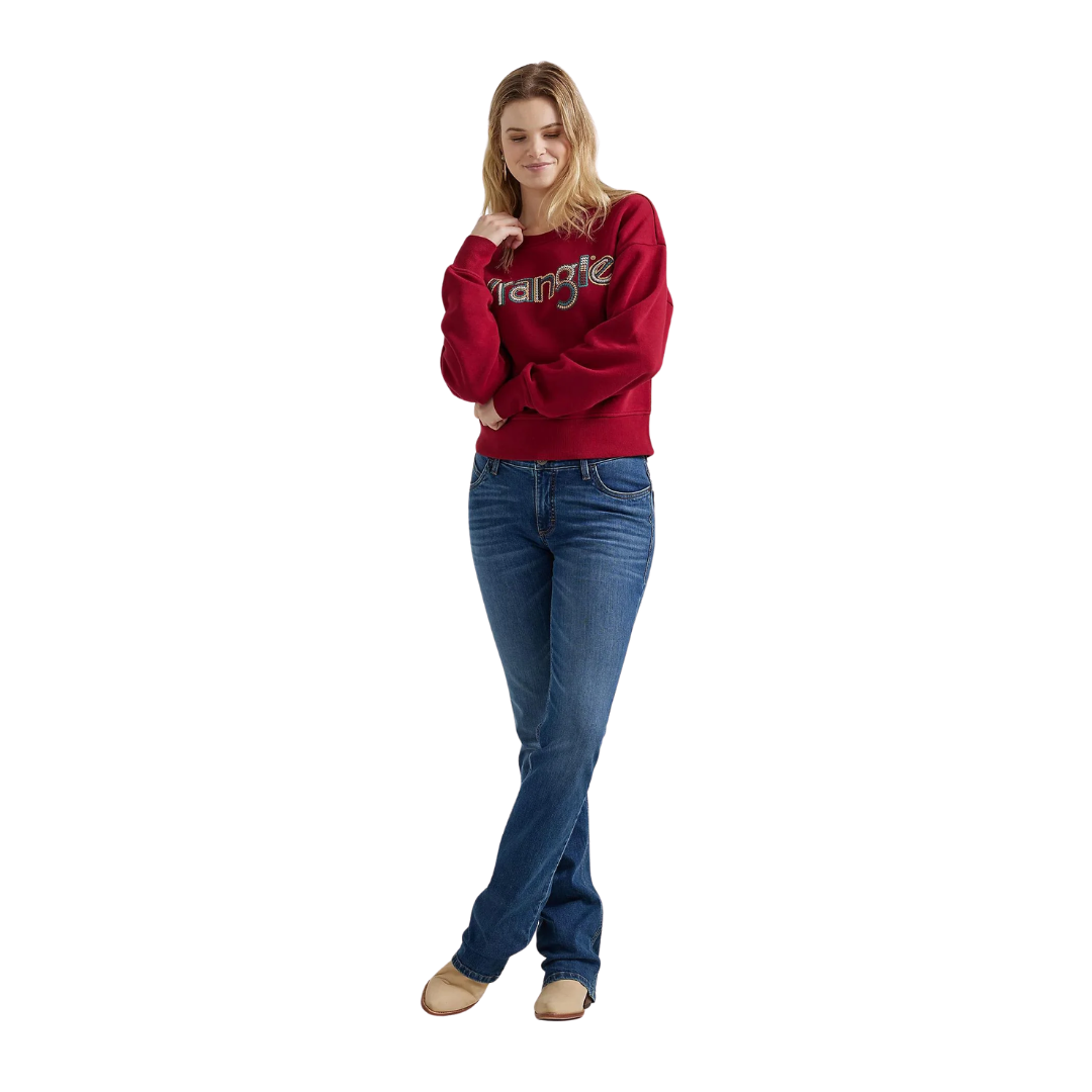 Wrangler Women's Americana Pullover Red Sweatshirt