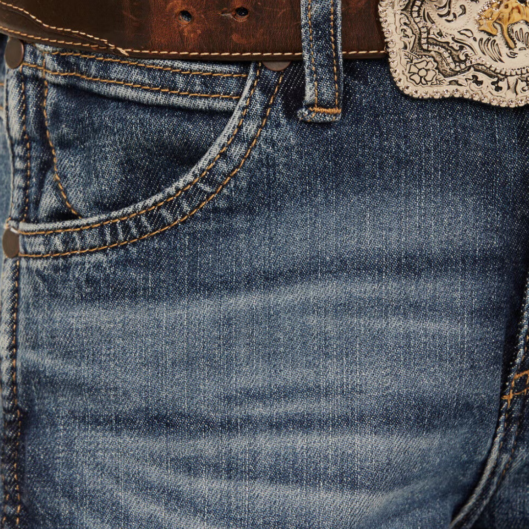 Wrangler Youth Boy's Whitley Slim Bootcut Blue Jeans