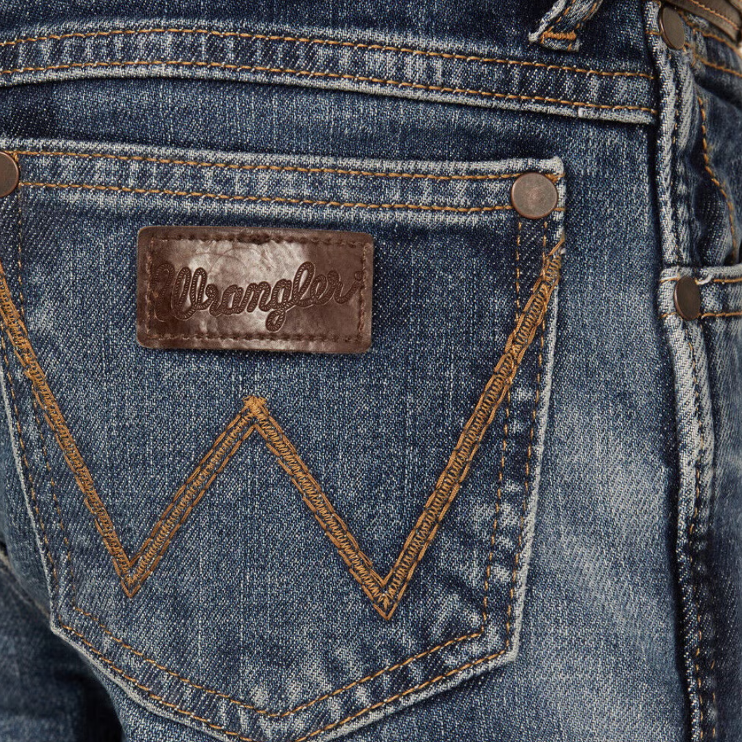 Wrangler Youth Boy's Whitley Slim Bootcut Blue Jeans