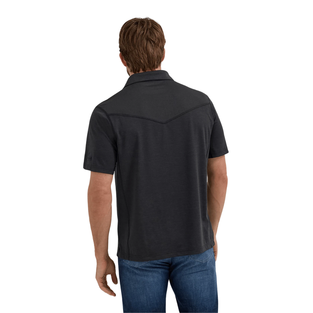 Wrangler Men's Performance Polo Black Shirt