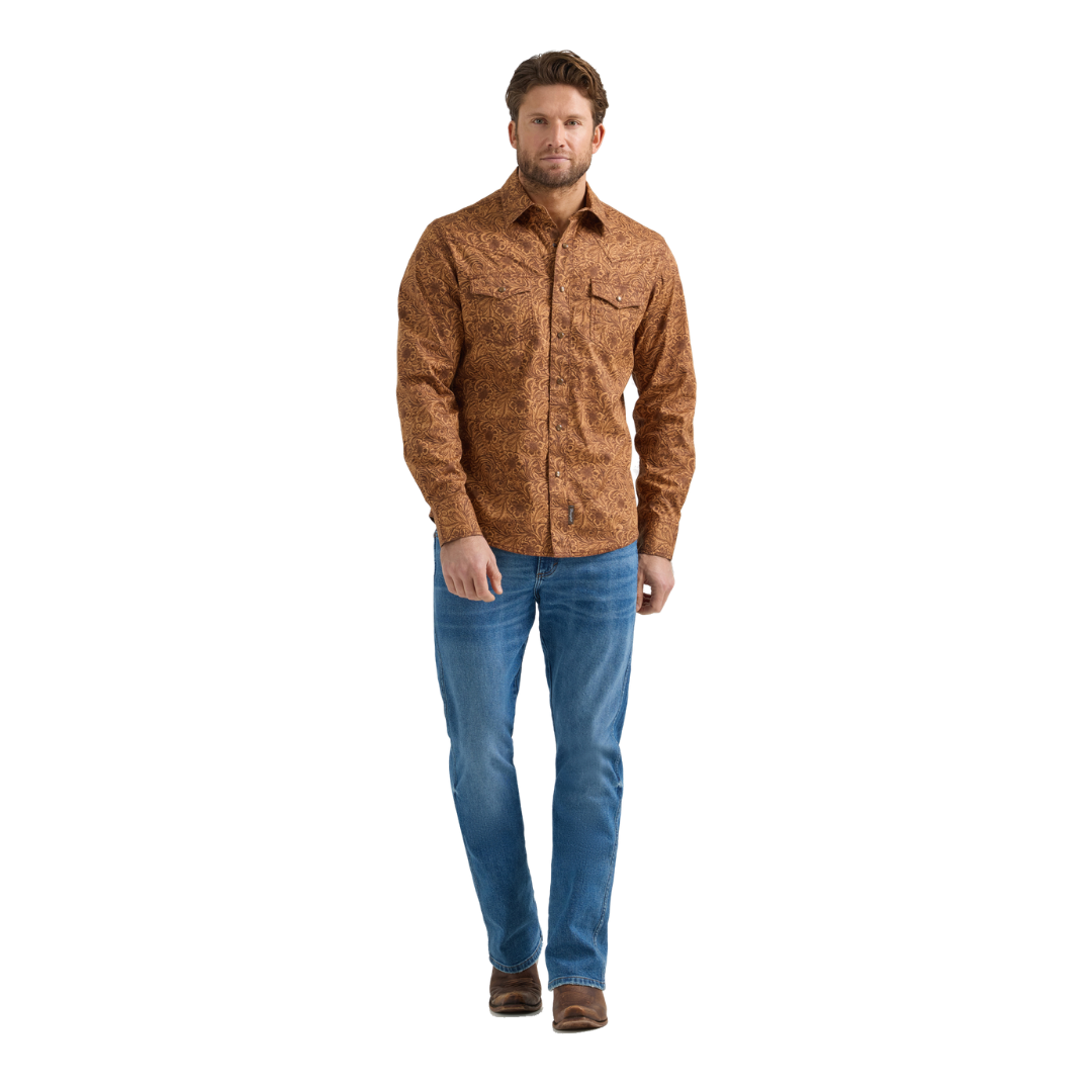 Wrangler Men's Retro Premium Western Snap Shirt