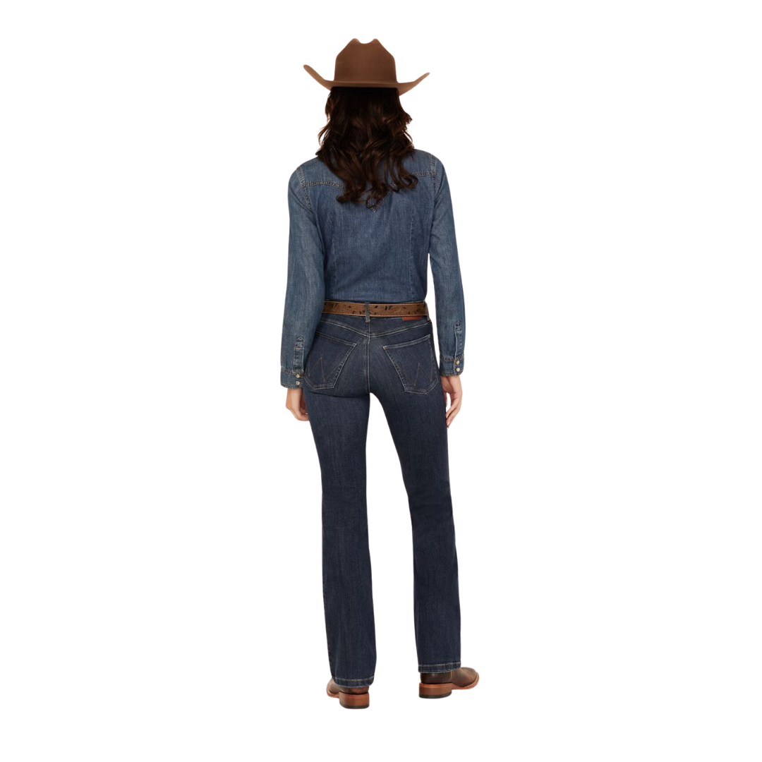 Wrangler Women's Bespoke High Rise Bootcut Blue Jean