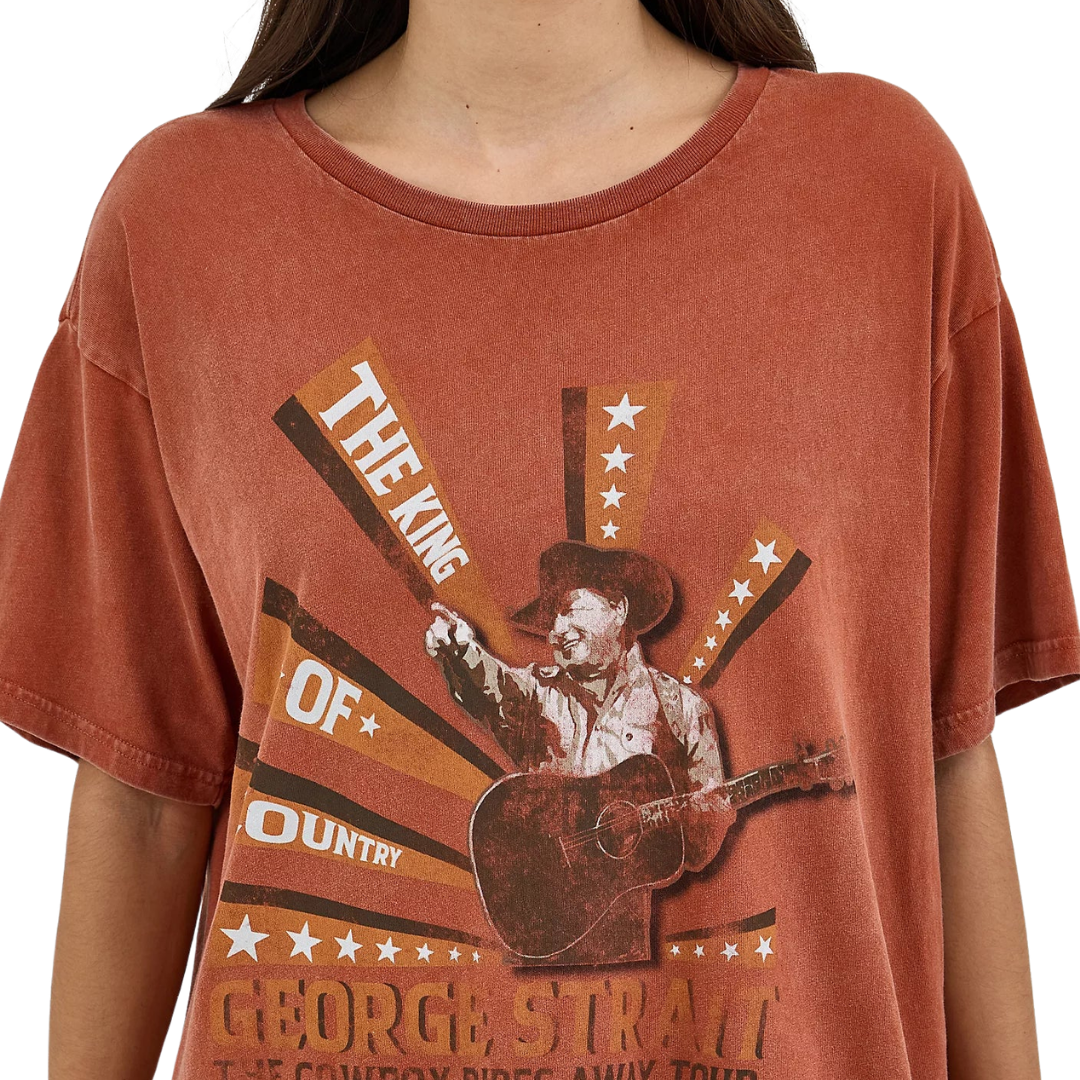 Wrangler Women's George Band Spice Mineral Orange Shirt