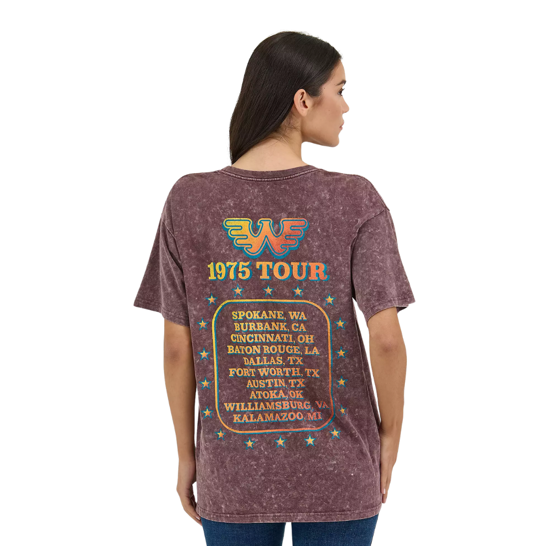 Wrangler Women's Waylon Jennings Band Fudge Brown Shirt