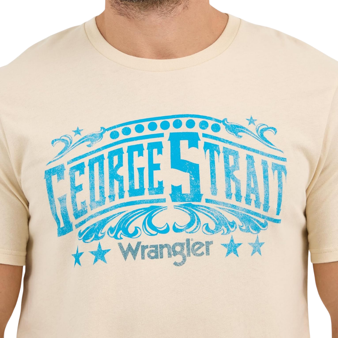 Wrangler Men's George Strait Concert Light Brown Shirt