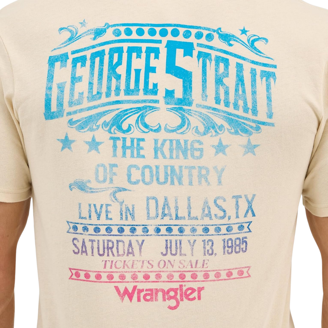 Wrangler Men's George Strait Concert Light Brown Shirt