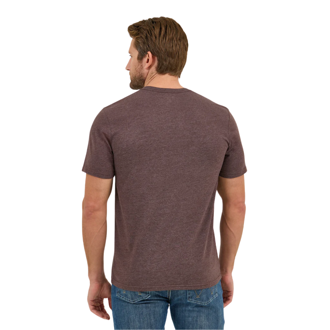 Wrangler Men's Nostalgia Band Brown T-Shirt