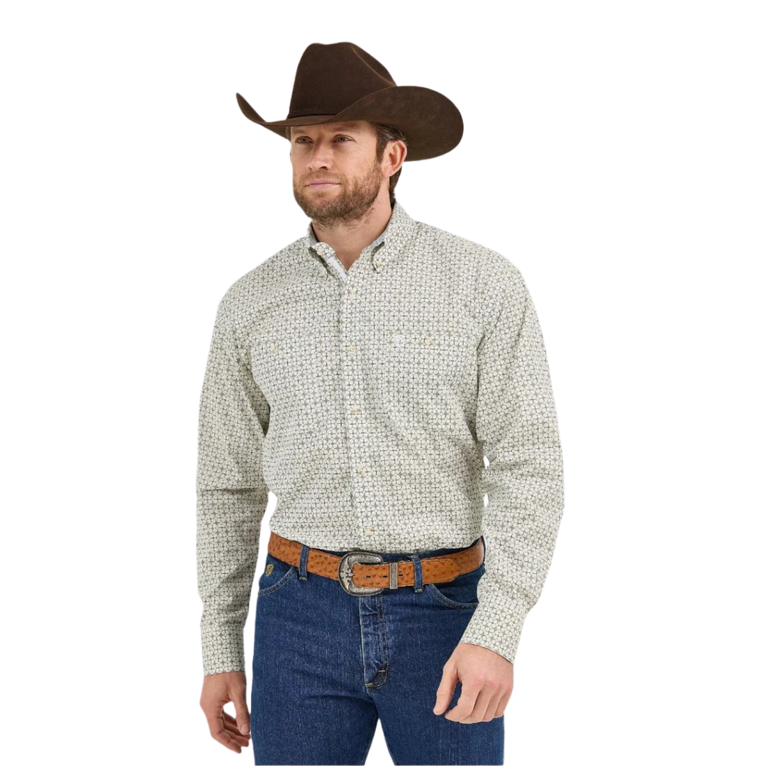 Wrangler Men's George Woven Tan Shirt