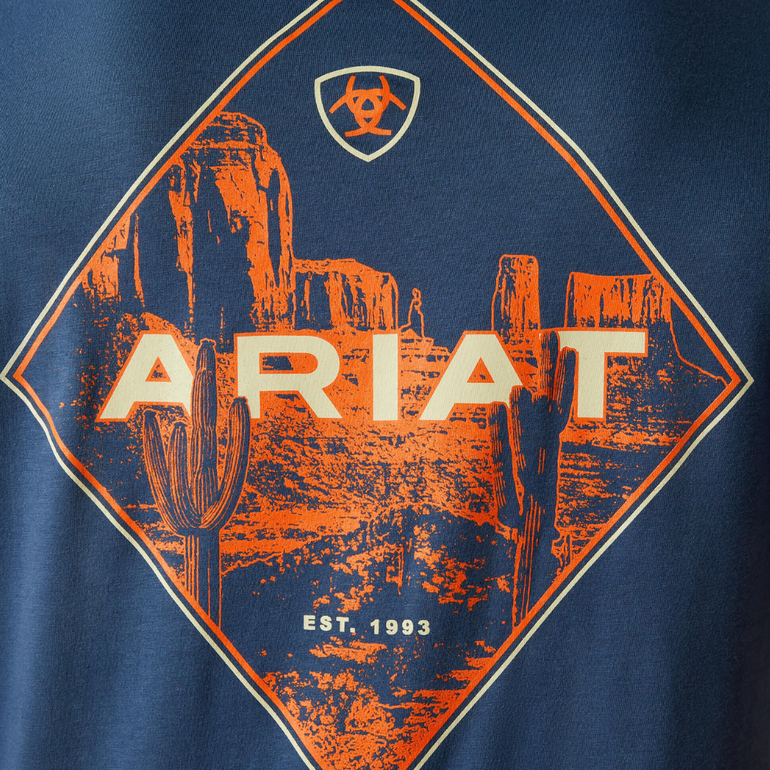 Ariat Men's Diamond Valley Space Blue T-Shirt