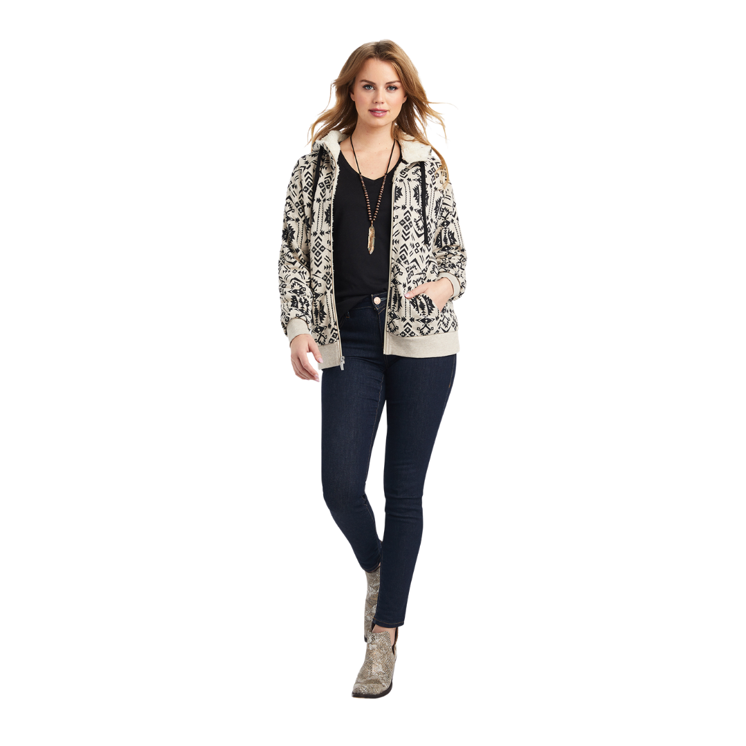 Ariat Women's Sherpa Full Zip Oaxaca Multicolor Hoodie