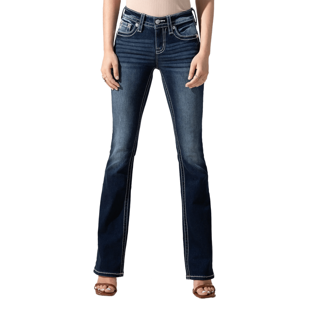 Miss Me Women's Miss Me Boot Cut Blue Jeans