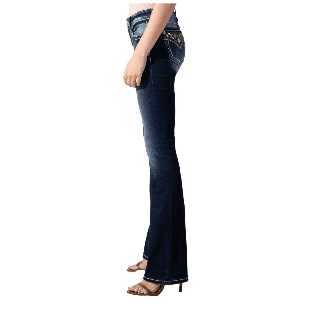 Miss Me Women's Miss Me Boot Cut Blue Jeans