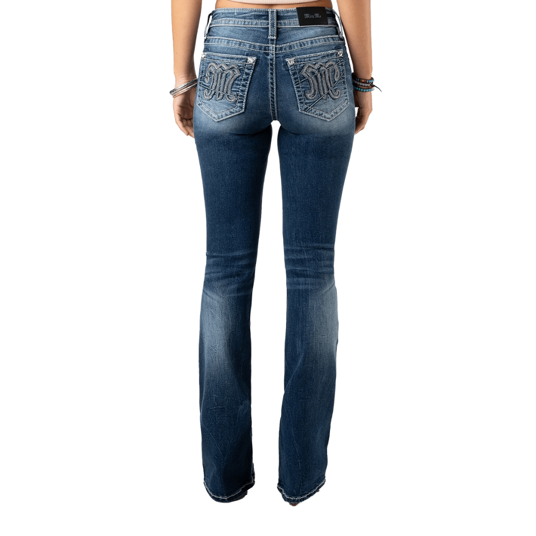 Miss Me Women's A Ray Bootcut Blue Jeans
