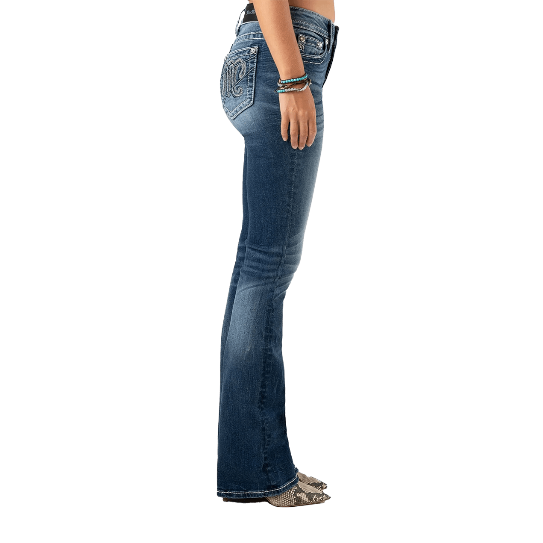Miss Me Women's A Ray Bootcut Blue Jeans