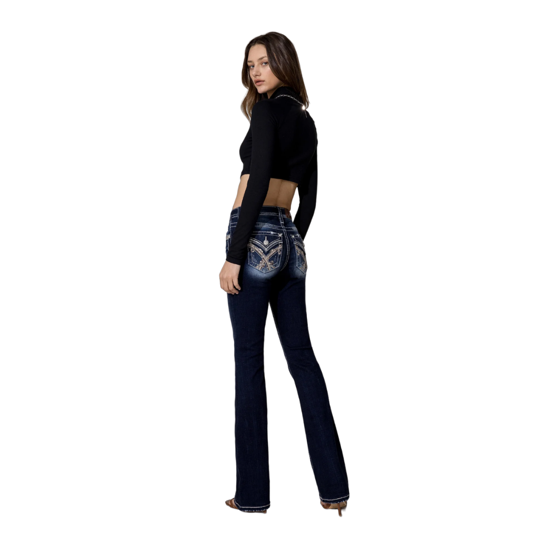Miss Me Women's Bootcut Blue Jeans