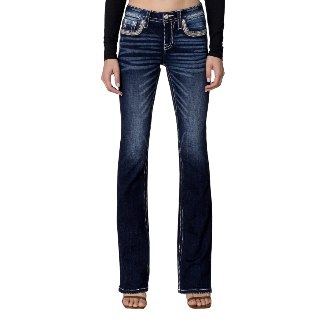 Miss Me Women's Bootcut Blue Jeans