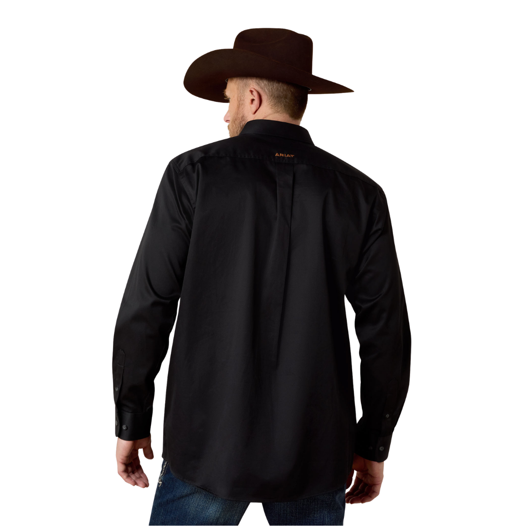 Ariat Men's Twill Button Down Western Black Shirt