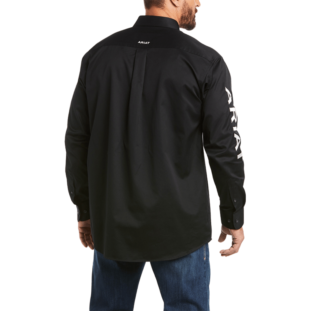 Ariat Men's Team Logo Twill Black Shirt