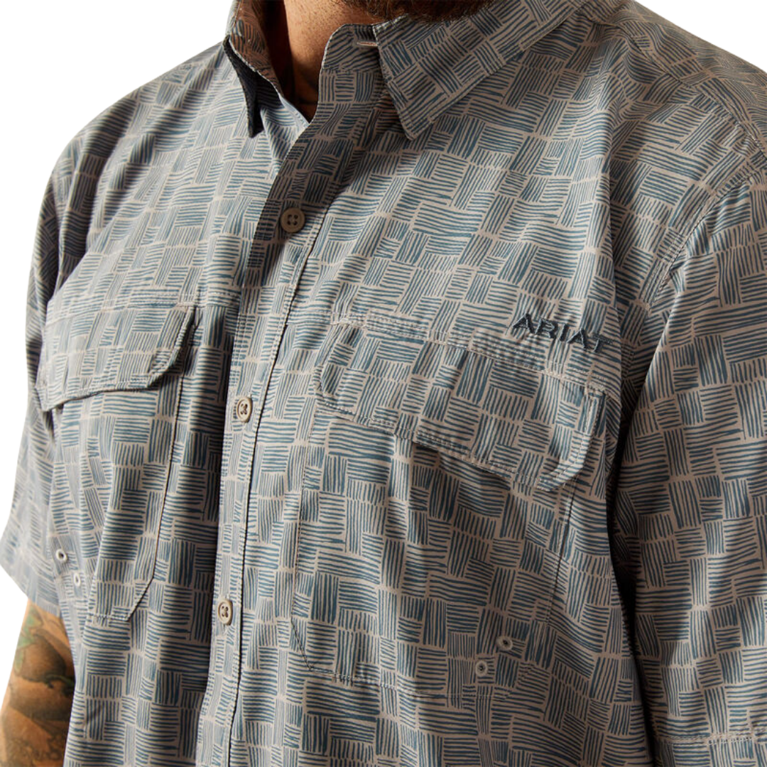 Ariat Men's VentTEK Outbound Fitted Shirt OMBRE BLUE