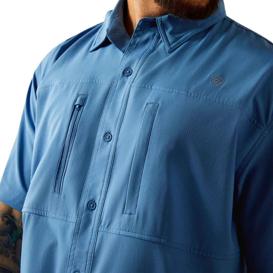 Ariat Men's VentTEK Classic Fit Sapphire Short Sleeve Shirt