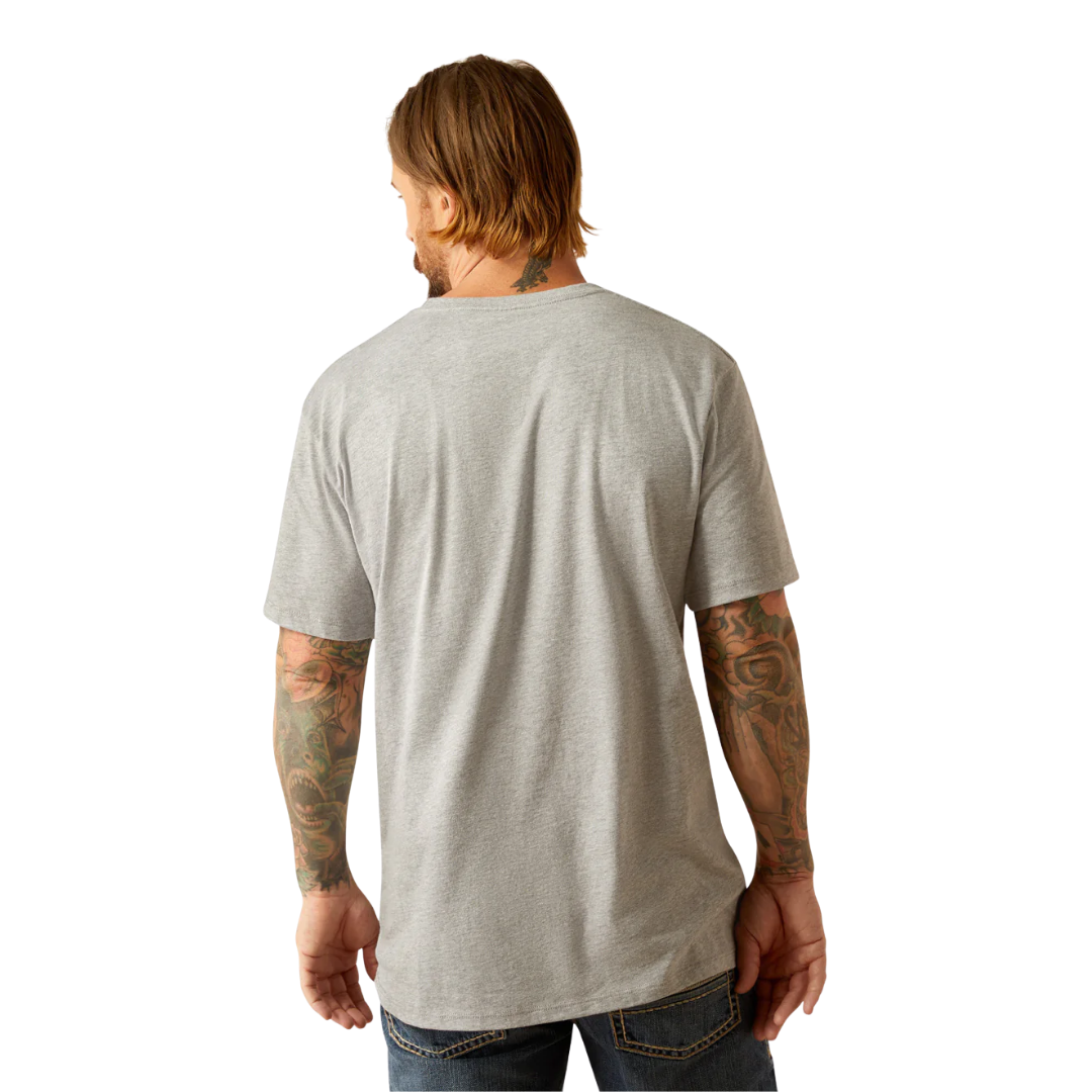 Ariat Men's Long Live Freedom Grey Shirt