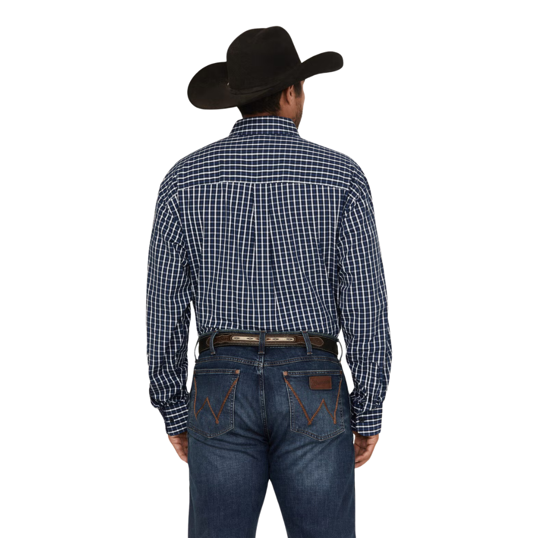 Wrangler Men's George Straight Blue Shirt - Big & Tall