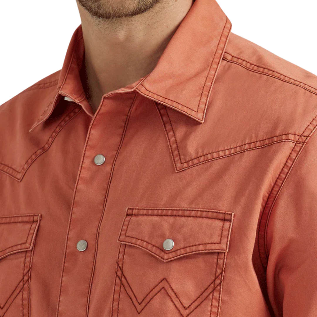 Wrangler Men's Retro Premium Rust Shirt