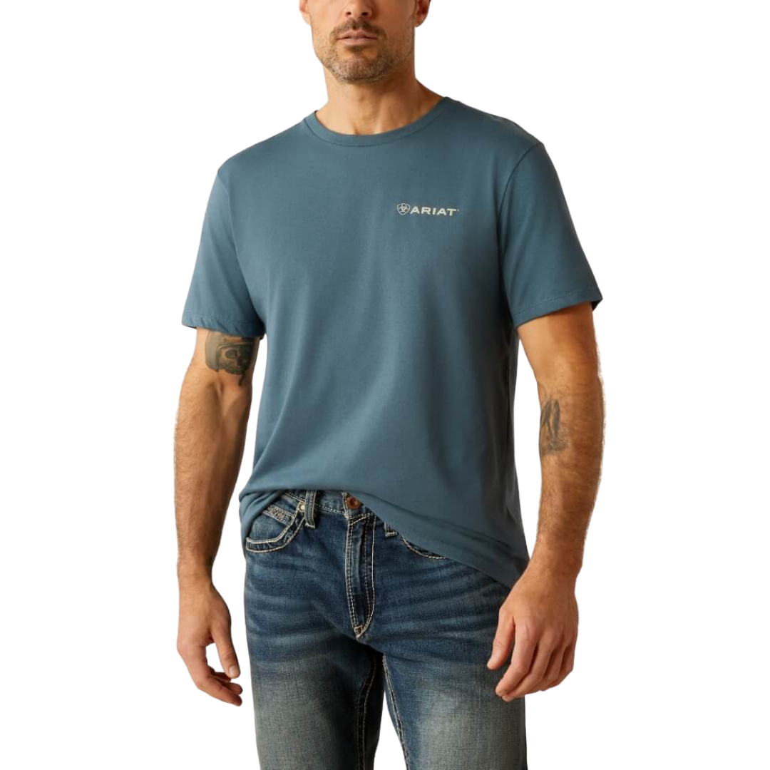 Ariat Men's Southwest Hexa Deca Lagoon Green Shirt
