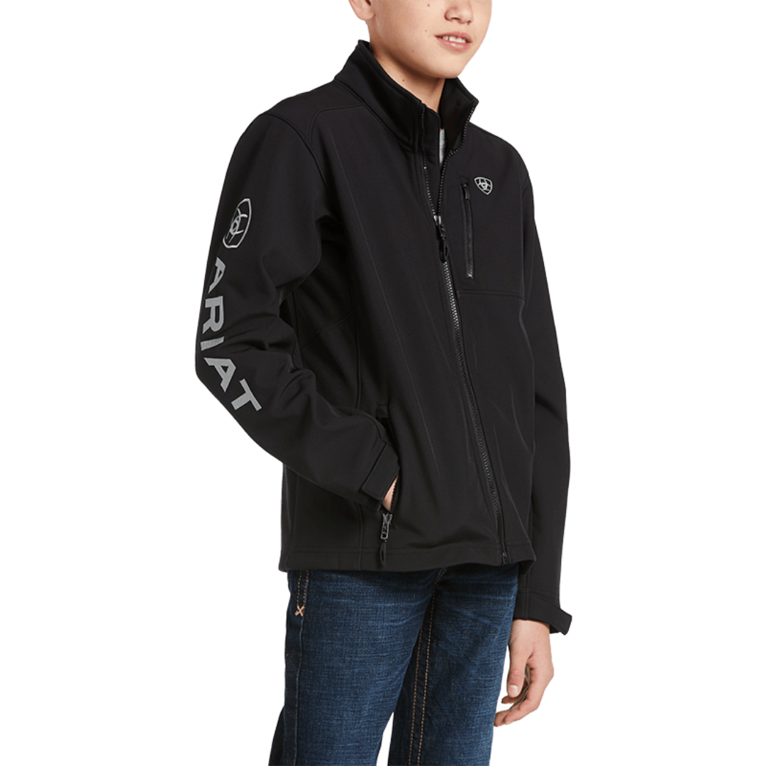 Ariat Youth Boy's Logo 2.0 Softshell Black Jacket