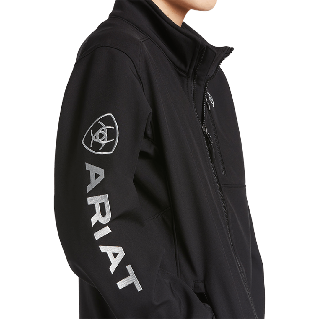Ariat Youth Boy's Logo 2.0 Softshell Black Jacket