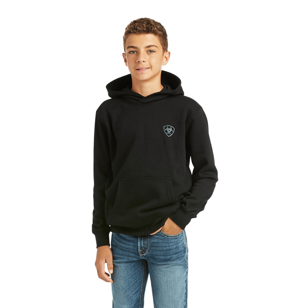 Ariat Youth Boy's Patriot 2.0 Black Hoodie