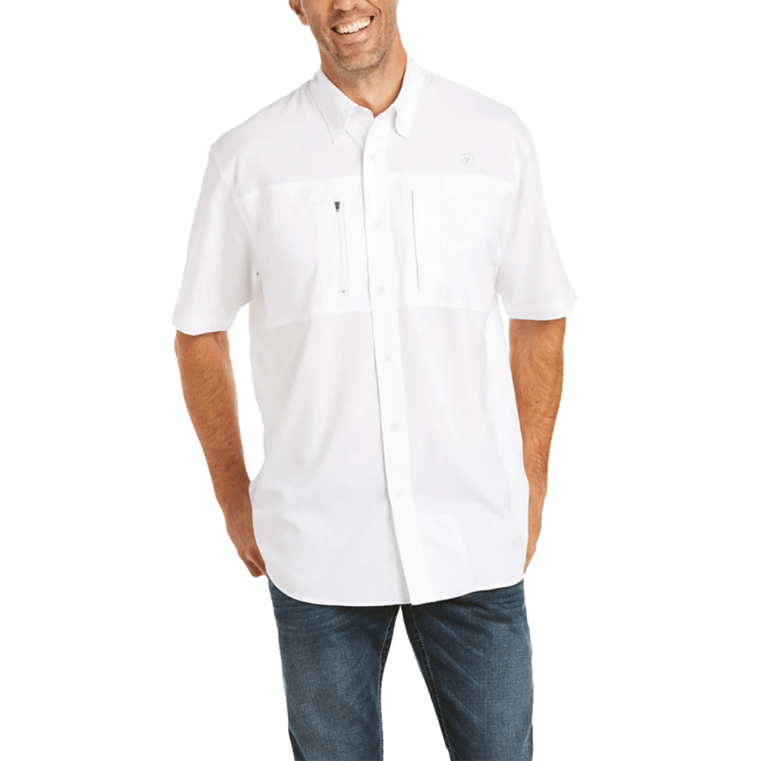 Ariat Men's VentTek Classic Fit White Shirt