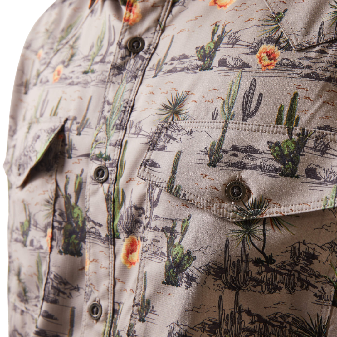 Ariat Men's Dove Desert Scape Ventek Fitted Shirt