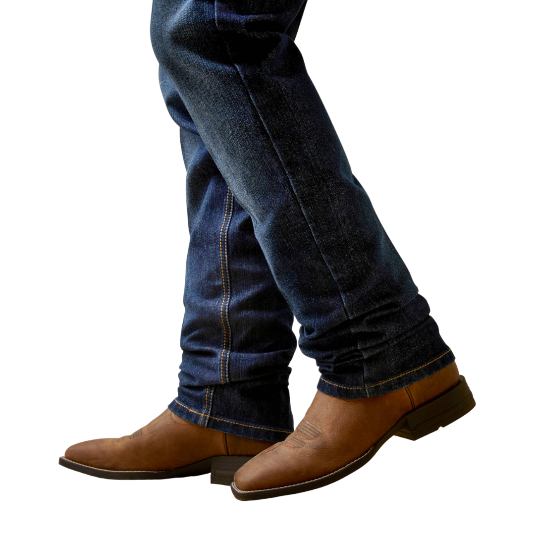 Ariat Men's Clayton M1 Vintage Hansen Straight Blue Jeans