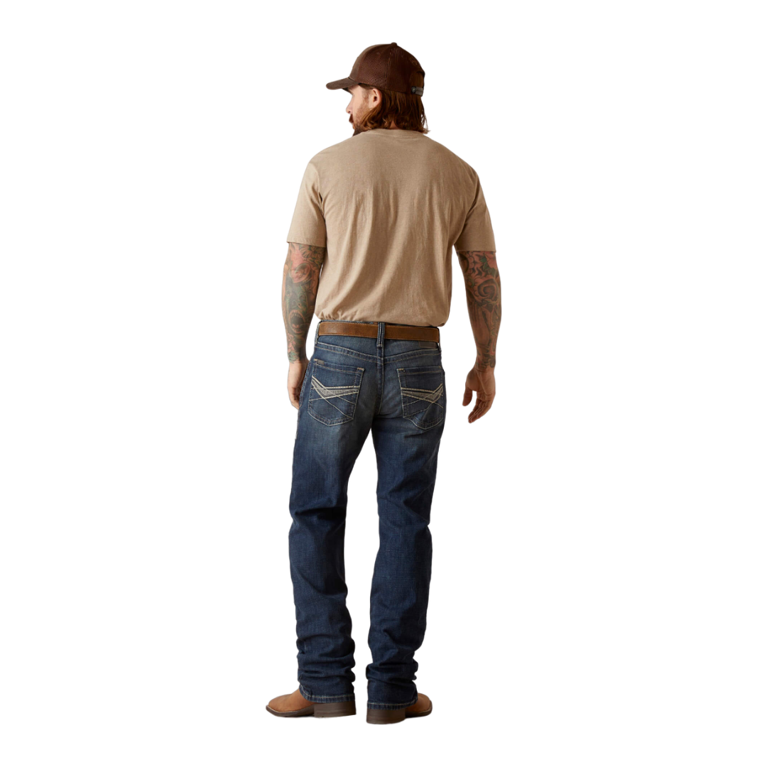 Ariat Men's Bixby M4 Handley Boot Cut Blue Jeans